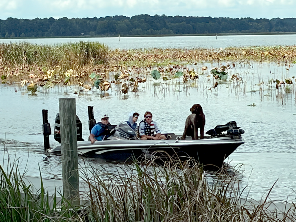The duo of Cole Cawthon and Garrison von Foregger finish a day on the water at the October 3 Central Division tourney at Ross Barnett Reservoir. (Chris Babin, Captain)
